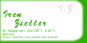 iren zseller business card